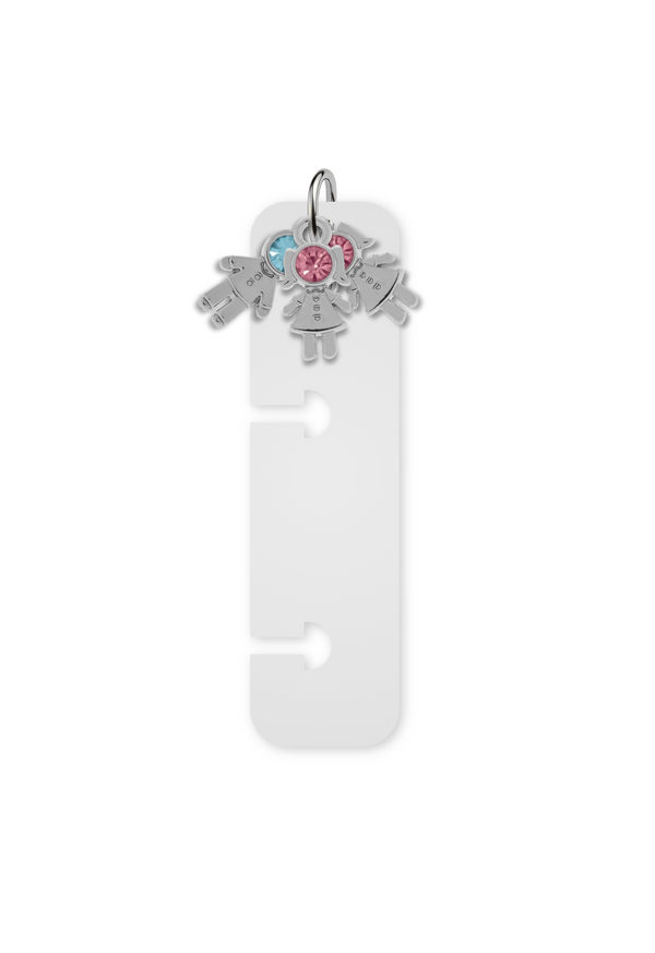 Charm Reposicionável Prateado - Filhos