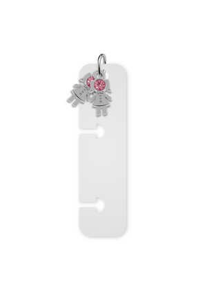 Charm Reposicionável Prateado - Filhos