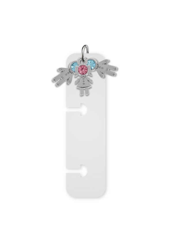 Charm Reposicionável Prateado - Filhos
