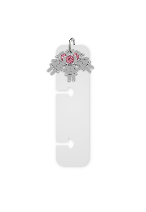 Charm Reposicionável Prateado - Filhos