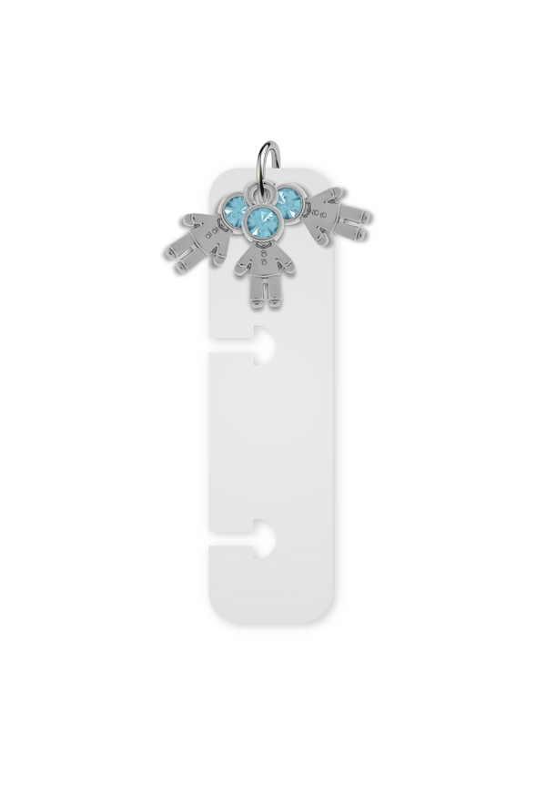 Charm Reposicionável Prateado - Filhos
