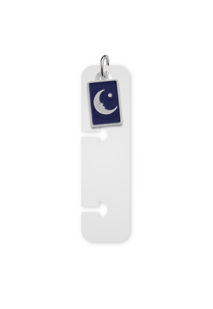 Charm Reposicionável Prateado - Lua