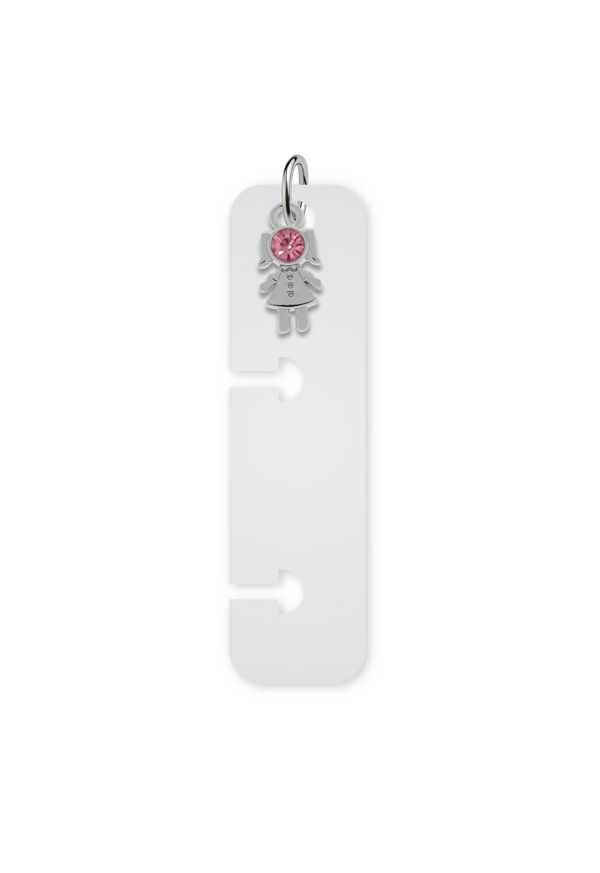 Charm Reposicionável Prateado - Filhos