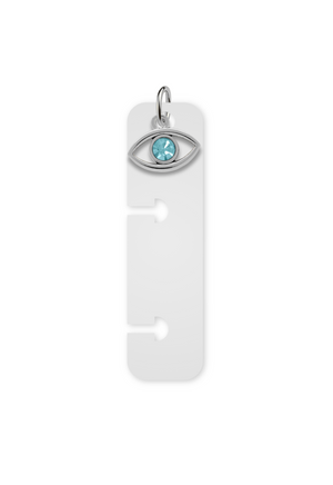 Charm Reposicionável Prateado - Olho